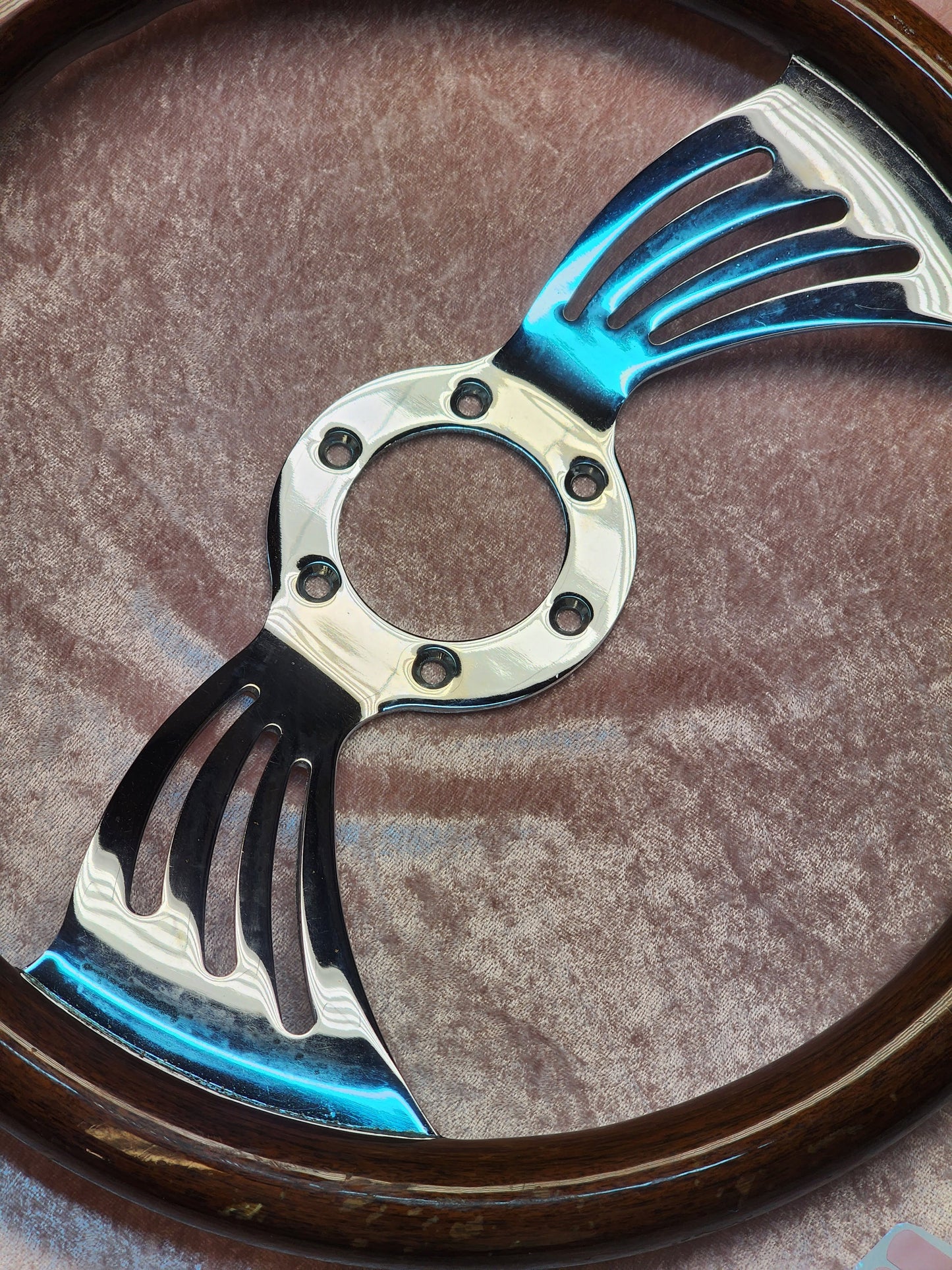 Wooden Steering Wheel 350mm